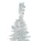 6ft. Pre-Lit White Tinsel Pop-Up Artificial Christmas Tree, Clear Lights